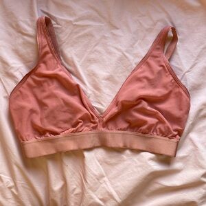 Parade Bralette Size 1/32 D Sheer Pink Mesh
